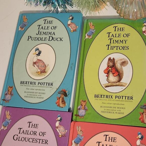 Book lot of 4 The tales of Beatrix Potter animal stories collection mouse squir - Picture 12 of 12